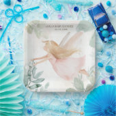 Blonde Fairy Girl Baby Dusche Pappteller (Party)