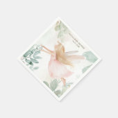 Blonde Fairy Girl Baby Dusche Serviette (Ecke)