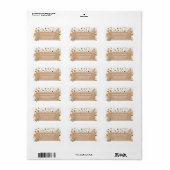 Blonde Fairy Wildblume Garden Rücksendeadresse Adressaufkleber (Vorne)