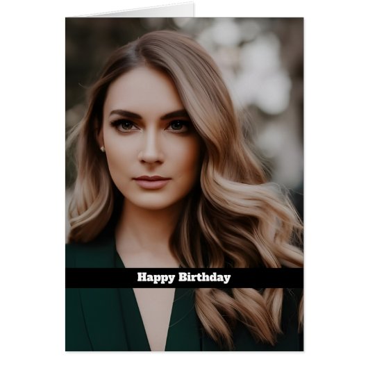 Blonde Fantasy Woman Birthday (Vorne)