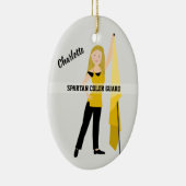 Blonde Farbe Gelb und Schwarz Keramik Ornament (Rechts)