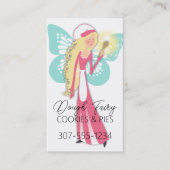 Blonde Fee Magie Löffel Backbäckerei Konditorei Ko Visitenkarte (Vorderseite)
