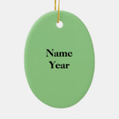 Blonde Female Golfer Keramik Ornament (Hinten)