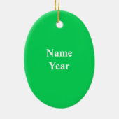 Blonde Female Tennis Spieler Weihnachtsdekoration Keramik Ornament (Hinten)