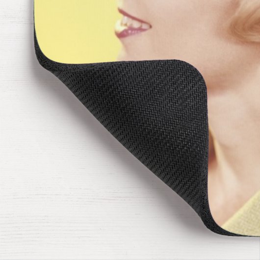 Blonde Frau 2 Mousepad (Ecke)
