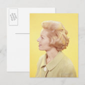 Blonde Frau 2 Postkarte (Vorne/Hinten)