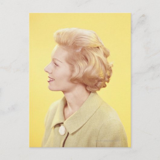 Blonde Frau 2 Postkarte (Vorderseite)