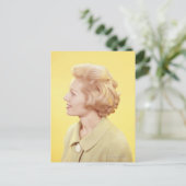 Blonde Frau 2 Postkarte (Stehend Vorderseite)
