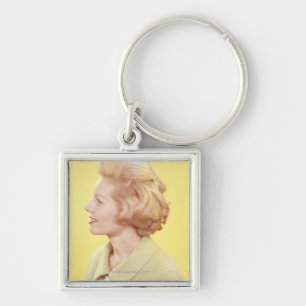 Blonde Frau 2 Schlüsselanhänger