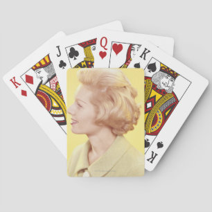 Blonde Frau 2 Spielkarten