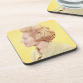 Blonde Frau 2 Untersetzer (Linke Seite)