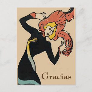 Blonde Frau, Danke, Text Postkarte ändern