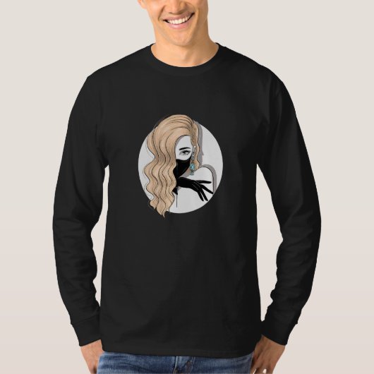 Blonde Frau Feministin Beautiful Blondie Hai T-Shirt (Vorderseite)