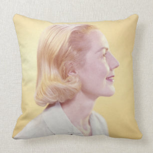 Blonde Frau Kissen