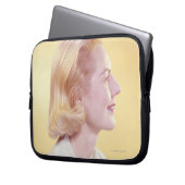 Blonde Frau Laptopschutzhülle (Vorderseite Links)