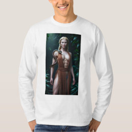 Blonde Frau mit Schlange im Dschungel Sweatshirt T-Shirt