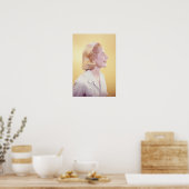 Blonde Frau Poster (Küche)