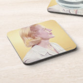 Blonde Frau Untersetzer (Linke Seite)