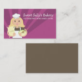 Blonde Frauenbacken-Kochsmehl-Geschäftskarten Visitenkarte (Vorne/Hinten)