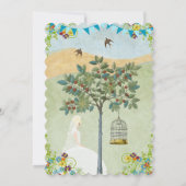 Blonde Garden Bridal Dusche Einladungen (Rückseite)