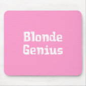 Blonde Genie-Geschenke Mousepad (Vorne)