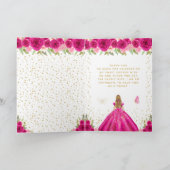 Blonde Girl 16 . Geburtstag Dankeskarte (Innenseite)