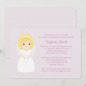 Blonde Girl Einladung (Vorne/Hinten)