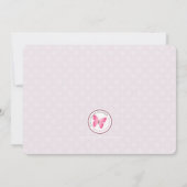 Blonde Girl Einladung (Rückseite)