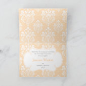 Blonde Girl First Communion 'Danke' Dankeskarte (Innenseite)