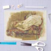 Blonde Girl im Bereich Neugier Seidenpapier (Handwerk)