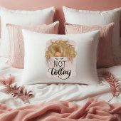 Blonde Girl Power Sleepy Young Blonde Woman Kissenbezug