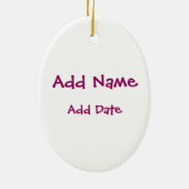 Blonde Girl Sky Diver Keramikornament (Hinten)