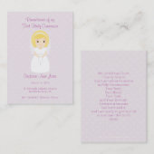 Blonde Girl Visitenkarte (Vorne/Hinten)