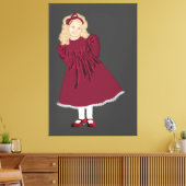 Blonde Girl Wall Art Canvas Print Leinwanddruck (Insitu (Wohnzimmer))