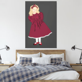 Blonde Girl Wall Art Canvas Print Leinwanddruck