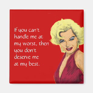 Blonde Glamour Girl Magnet