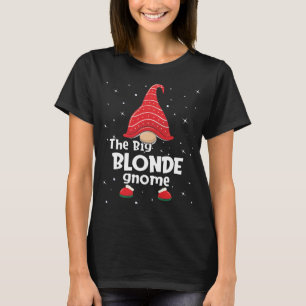 Blonde Gnome Familie Matching Weihnachten Funny Ge T-Shirt
