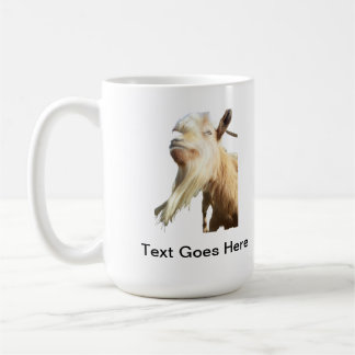 Blonde Goat Long Beard Goofy Haar rechts Kaffeetasse