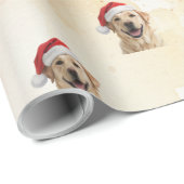 Blonde Golden Retriever 1 Geschenkpapier (Rolleneckpunkt)