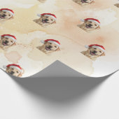 Blonde Golden Retriever 1 Geschenkpapier (Ecke)