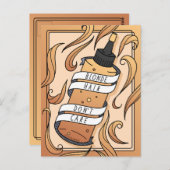 Blonde Haarfärbe Flasche Weiblicher Cartoon Postkarte (Vorne/Hinten)