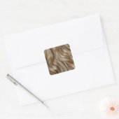 Blonde Hair Background Square Aufkleber (Umschlag)