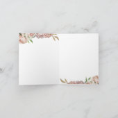 Blonde Hair Ballerina Blank Dankeskarte (Innenseite)