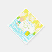 Blonde Hair Boy Pool Party Bash Party Serviette (Ecke)