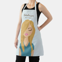 Blonde Hair Frau im Friseur der Blumenhaine