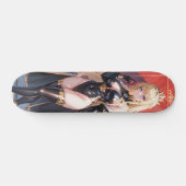 Blonde Hair Niedlich Anime Girl Skateboard (Horizontal)