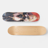 Blonde Hair Niedlich Anime Girl Skateboard (Horizontal)