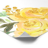 Blonde Hair Princess Gold Quinceanera Willkommen Poster (Ecke)