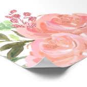 Blonde Hair Princess Pink Quinceanera Willkommen Poster (Ecke)