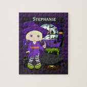Blonde Halloween Witch Jigsaw Puzzle (Vertikal)
